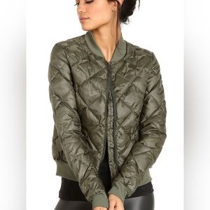Alo quilted bomber jacket